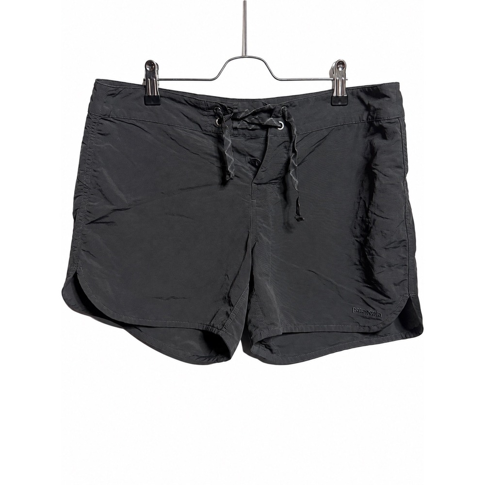 Patagonia Barely Baggies Shorts Womens 12 Forge Grey Nylon Hiking Board Shorts